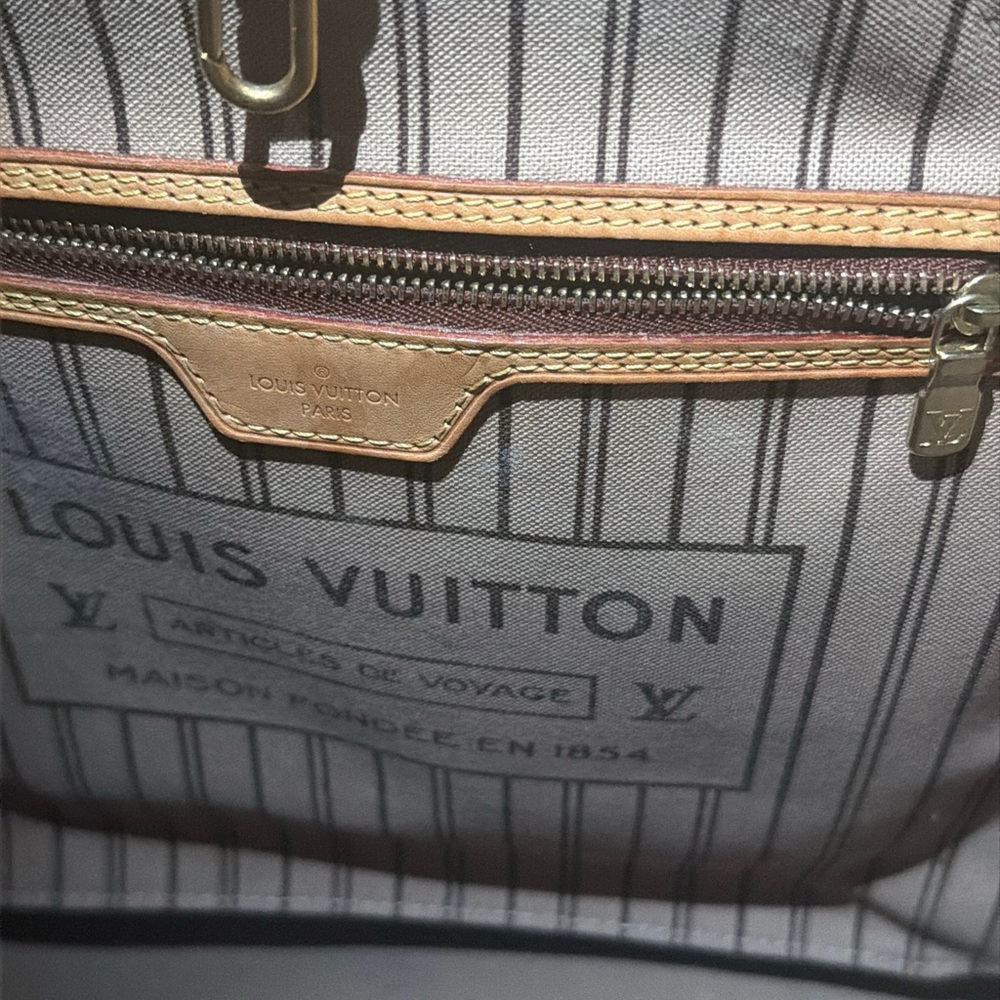 Louis Vuitton Dark Brown Monogram Tote - Picture 6 of 7